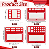 4Pcs 4 Styles Felt Bead Design Board DIY-BC0012-77-2