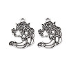 Tibetan Style Alloy Pendant Enamel Settings PALLOY-N160-49AS-1