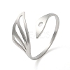 304 Stainless Steel Cuff Rings RJEW-G299-02P-1