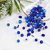   18 Style Blue Glass Beads GLAA-PH0007-08-4