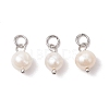 Natural Cultured Freshwater Pearl Two Sides Polished Charms PALLOY-JF04036-03-1