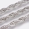 304 Stainless Steel Rope Chain Bracelets BJEW-P235-18P-2