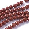 Natural Red Jasper Beads Strands G-F348-01-4mm-A-2