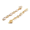 Brass Micro Pave Cubic Zirconia Big Pendants KK-F901-01A-G-2