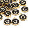 Golden Plated Alloy Charms X-ENAM-S118-02G-4