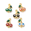 Rack Plating Brass Enamel Pendants KK-CJC0008-03G-1