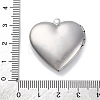 304 Stainless Steel Locket Pendants STAS-S171-13P-05-3