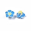 Handmade Polymer Clay 3D Flower Plumeria Beads CLAY-Q192-15mm-05-3