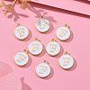 Golden Plated Alloy Charms ENAM-S118-01F-5