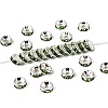 Brass Grade A Rhinestone Spacer Beads RB-A014-Z6mm-07S-1