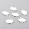 304 Stainless Steel Cabochon Settings STAS-Y001-10S-1