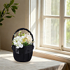 Polyester Flower Baskets with Handle AJEW-CP0010-64-4