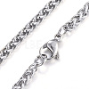 304 Stainless Steel Necklaces NJEW-E080-08P-2
