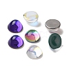 Transparent K9 Glass Cabochons GGLA-L029-03B-M01-6