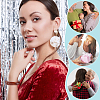 2Pcs Imitation Marble Acrylic Bangle for Women BJEW-UN0001-69C-4