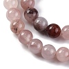 Natural Violet Strawberry Quartz Beads Strands X-G-P530-B02-02-4