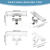2 Pair 2 Colors Plastic Shoe Decorations FIND-GA0003-85-2