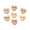 Carved 2-hole Basic Sewing Button Shaped in Heart X-NNA0YZA-3