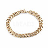 Unisex 304 Stainless Steel Curb Chain Bracelet & Necklace Jewelry Sets X-SJEW-L198-002G-2