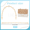 Alloy Enamel Flower Brass Cable Chains Bag Extender Chains HJEW-PH01995-2