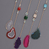 Acrylic Sun Pendant Decorations HJEW-D302-06-4