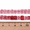 Crackle Transparent Glass Beads Strands GLAA-N062-6mm-09-4