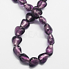 Handmade Silver Foil Glass Beads FOIL-R050-20x13mm-18-1