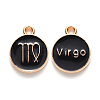Alloy Enamel Pendants ENAM-S124-01A-08B-1