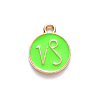 Alloy Enamel Pendants X-ENAM-S124-01A-06E-2
