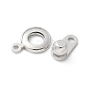 Rack Plating Brass Snap Clasps KK-U052-04P-2