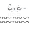 Brass Cable Chains X-CHC-034Y-P-NF-3