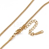 201 Stainless Steel Snake Chain Necklaces NJEW-P268-A29-2X5-3