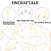 80Pcs 316 Surgical Stainless Steel Earring Hooks STAS-UN0047-66-5