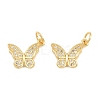 Brass Micro Pave Cubic Zirconia Charms CU-CBA908F-05G-05-1