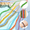 10 Strands 10 Styles Electroplate Glass Beads Strands EGLA-CJ0001-28-3