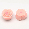 Handmade Polymer Clay 3D Flower Rose Beads X-CLAY-Q201-M01-2