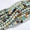 Natural Flower Amazonite Beads Strands X-G-G692-01-10mm-1