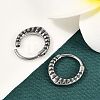 316 Surgical Stainless Steel Hoop Earrings EJEW-G416-29AS-3