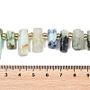 Natural Chrysocolla and Lapis Lazuli Beads Strands G-F829-A14-01-4