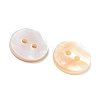 2-Hole Shell Flat Round Buttons BUTT-P012-09-3
