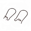 304 Stainless Steel Hoop Earrings Findings Kidney Ear Wires X-STAS-L216-22C-B-2