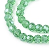 Electroplate Transparent Glass Beads Strands EGLA-A035-T3mm-A21-3