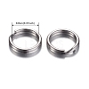 Tarnish Resistant 304 Stainless Steel Split Rings STAS-D438-01-3