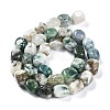 Natural Tree Agate Beads Strands G-C038-02O-3