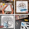 PET Hollow out Drawing Painting Stencils Sets for Kids Teen Boys Girls DIY-WH0172-833-4