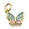 Brass Enamel Charms KK-Z093-07G-01-1