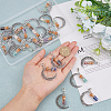 2 Sets Alloy Moon European Dangle Charms PALLOY-FI0001-03-3