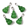 Dyed Natural White Jade Pendants G-B127-03P-18-2