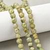 Dyed Natural Dolomite Beads Strands G-D337-8mm-D02-1
