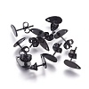 304 Stainless Steel Stud Earring Findings Ion Plating(IP) STAS-O119-11A-B-1